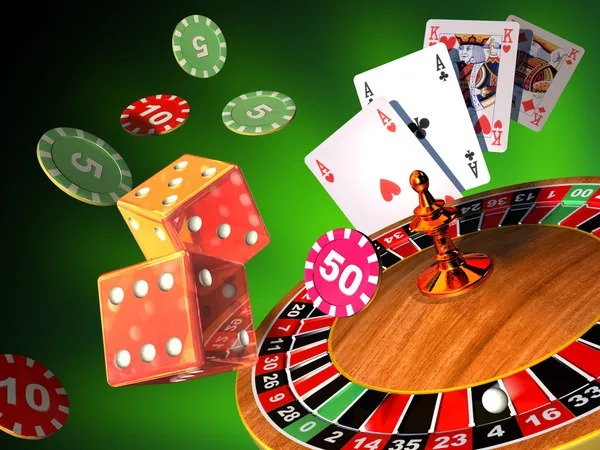 Roulette table with live dealer and spinning wheel