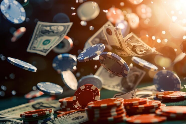 Live blackjack dealer studio with HD camera setup